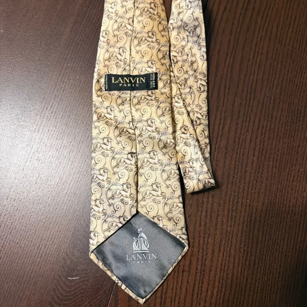 Lanvin Paris Vintage Silk Tie